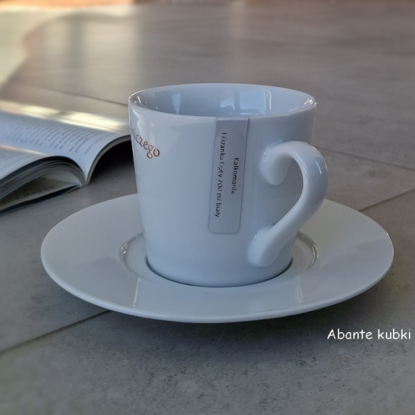 filiżanka z nadrukiem