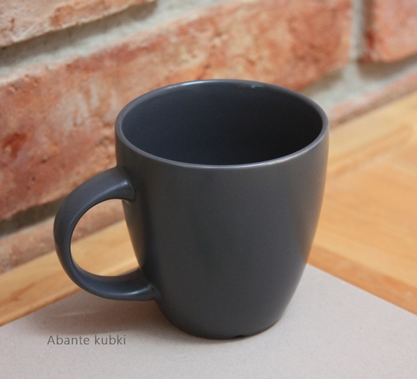 kubek szary matowy