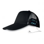 Czarna czapeczka bluetooth