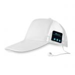 Biała czapeczka bluetooth