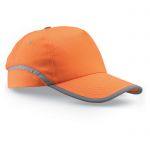 Pomarańczowa czapka baseballowa