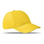 Żółta czapka baseballowa