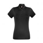Damskie czarne polo Performance