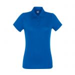 Damskie niebieskie polo Performance