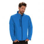 Niebieska kurtka męska Softshell