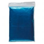Granatowe poncho przeciwdeszczowe