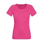 Fuksjowy t-shirt damski