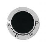 Czarny uchwyt na torebkę